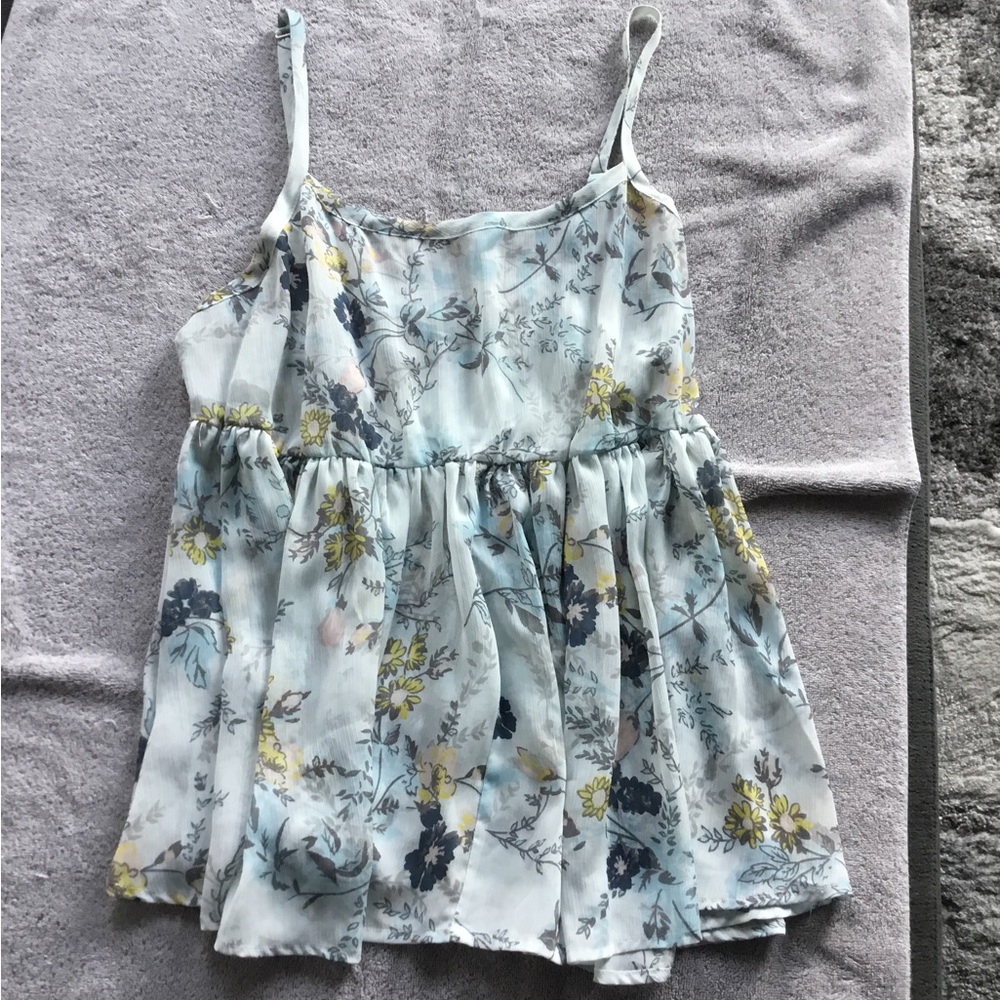 Torrid Floral Babydoll tank, L